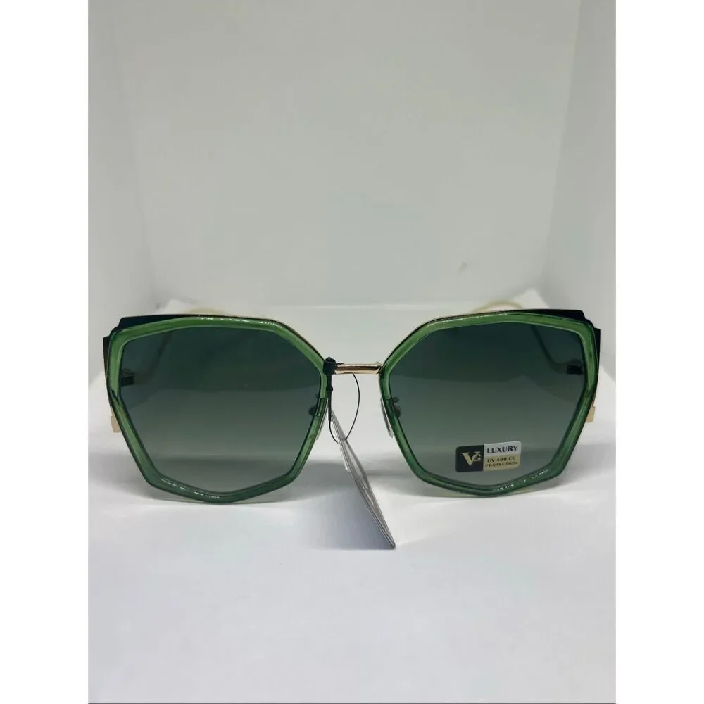 VG Luxury Geometric Oversized Fashion Sunglasses UV400 Designer Style New